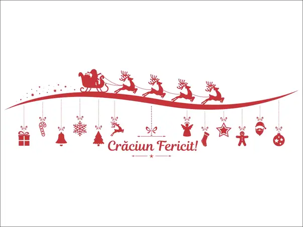 sticker geam decor iarna 