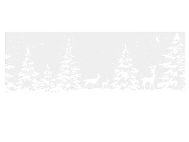 sticker geam electrostatic padure winter border