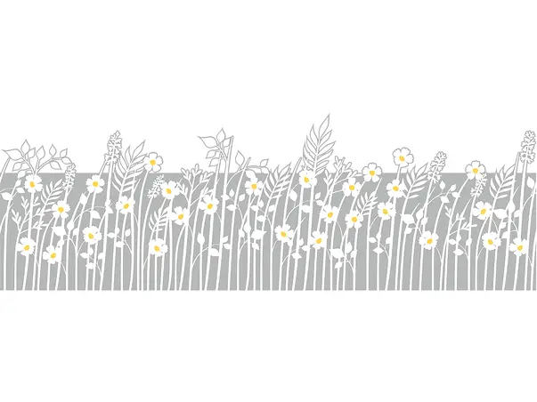 sticker geam flori de camp