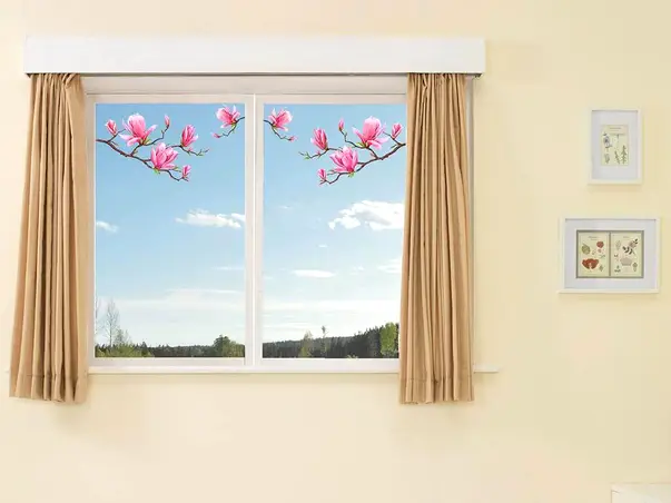 sticker geam magnolie