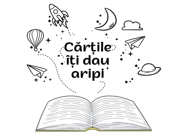 sticker grafic cartile iti dau aripi