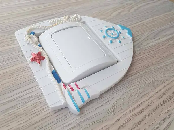 sticker intrerupator ceramica decor marin