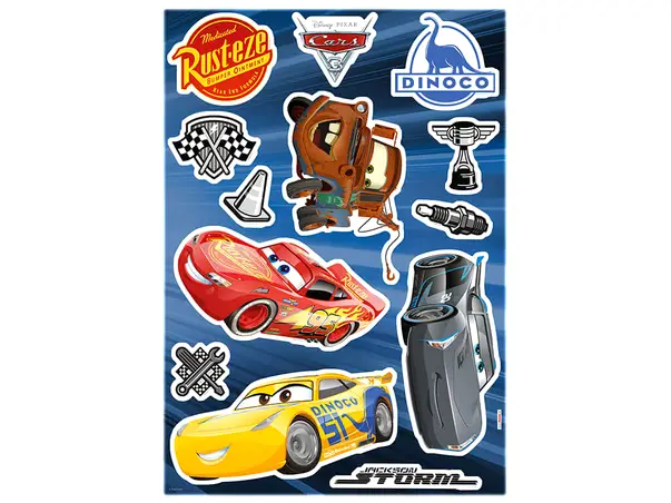 sticker masini cars 3 komar pentru copii multicolor