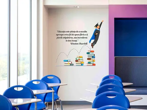 sticker mesaj motivational educatie