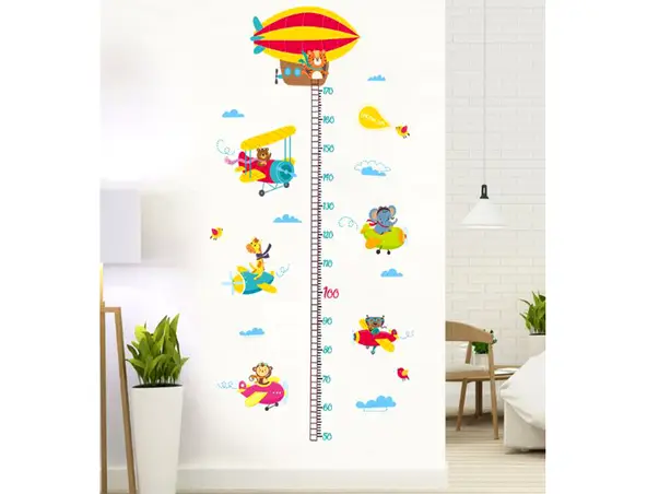 sticker metru copii folina model avioane colorate