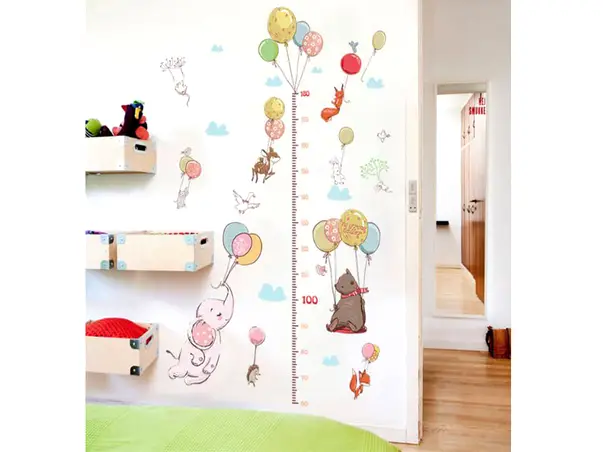 sticker metru copii folina model baloane
