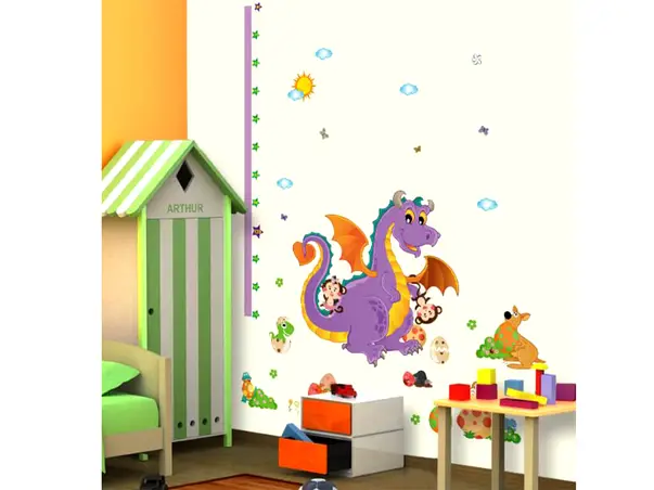 sticker metru copii folina model dinozaur