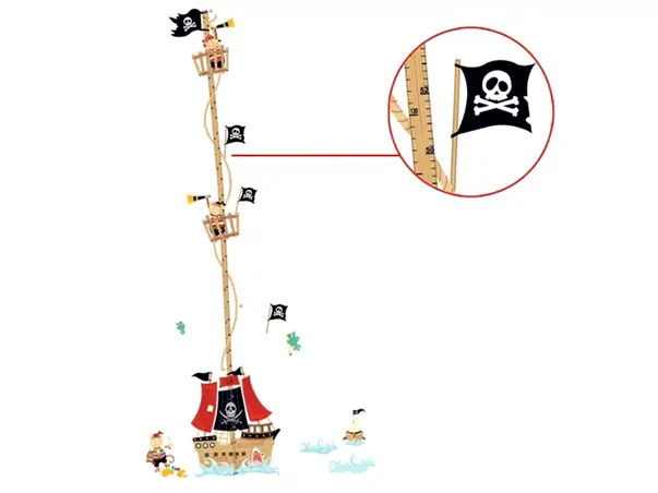 sticker metru copii folina vaporul piratilor