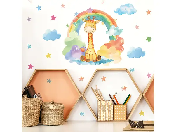 sticker mica girafa decor perete si mobila