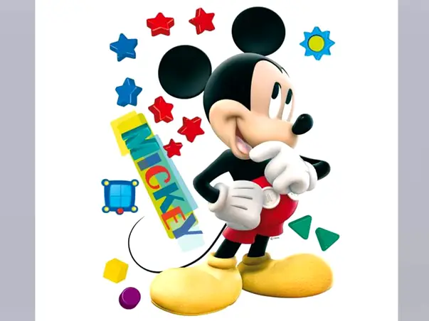 sticker mickey mouse stars