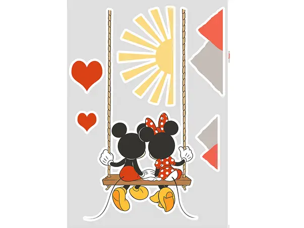 sticker mickey swing