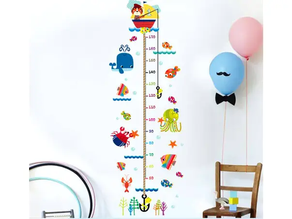 sticker micul pescar metru copii