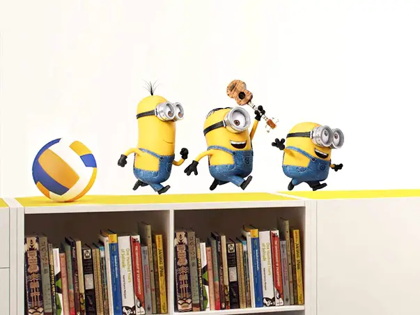 sticker minioni selfie run