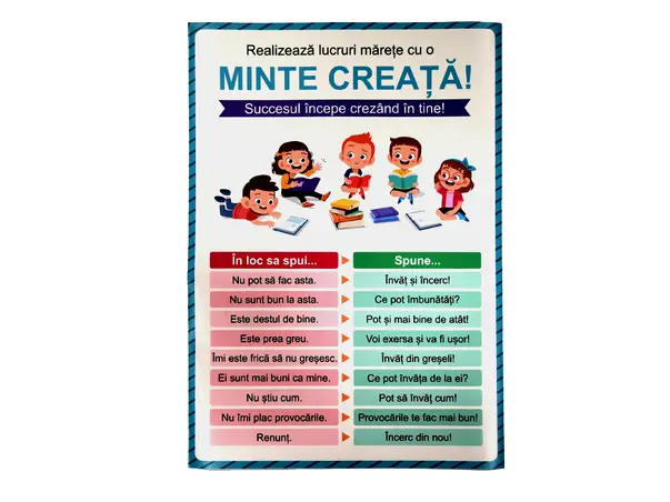 sticker minte creata folina pentru copii colorat 59x42 cm a2 1