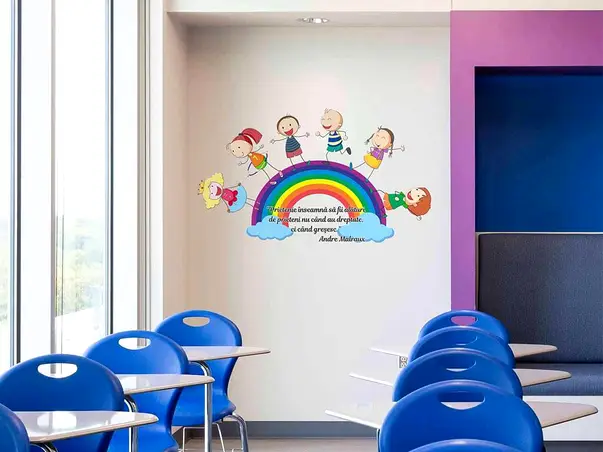 sticker motivational copii prietenie