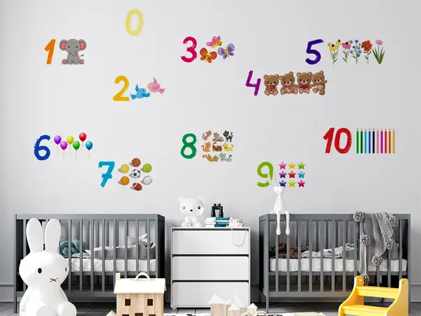 sticker numere model 1