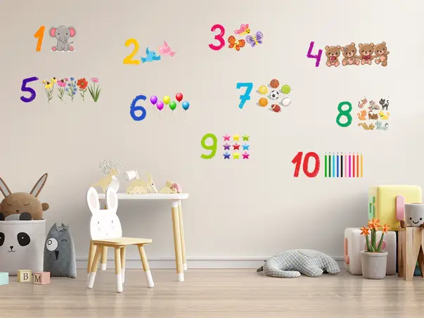 sticker numere model 4