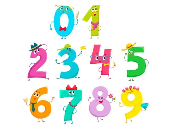 sticker numerele vesele