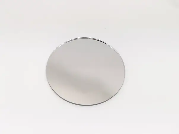 sticker oglinda acrilica argintie in forma de cerc 10 cm