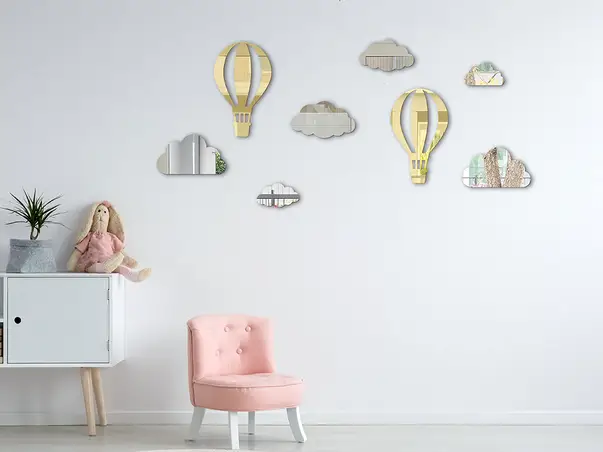 sticker oglinda aurie balloons in the sky