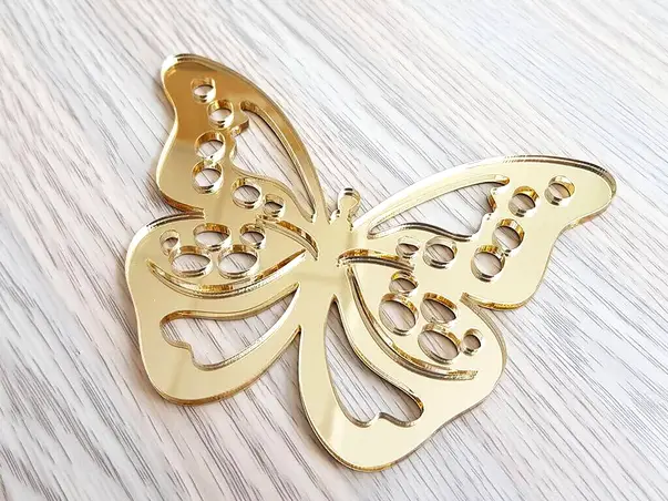 sticker oglinda aurie fluture