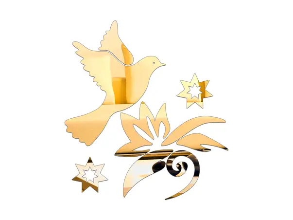 sticker oglinda aurie pasare in zbor