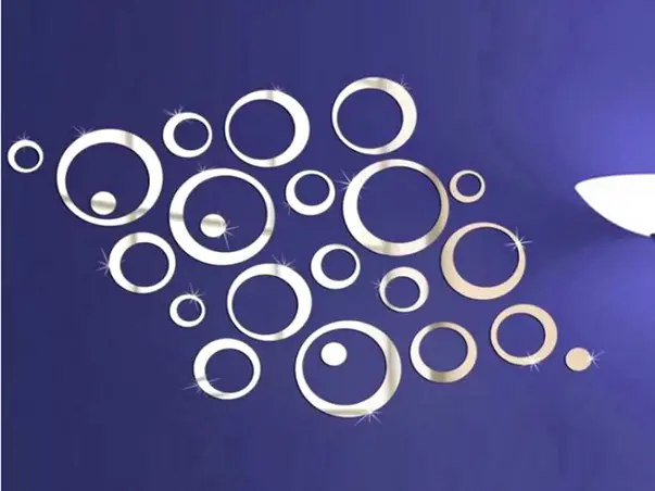 sticker oglinda cercuri