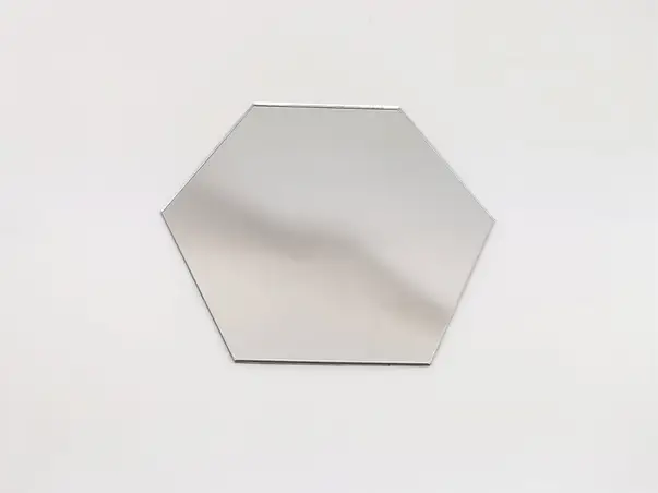 sticker oglinda hexagon