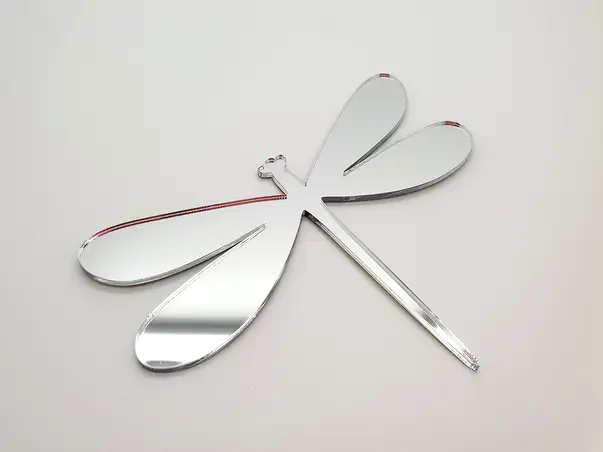 sticker oglinda libelula