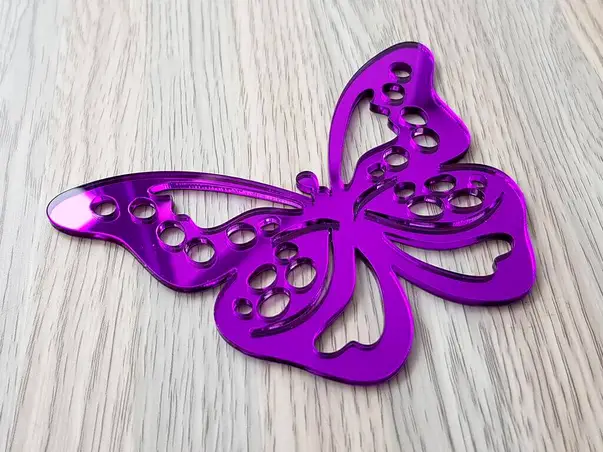 sticker oglinda mov fluture