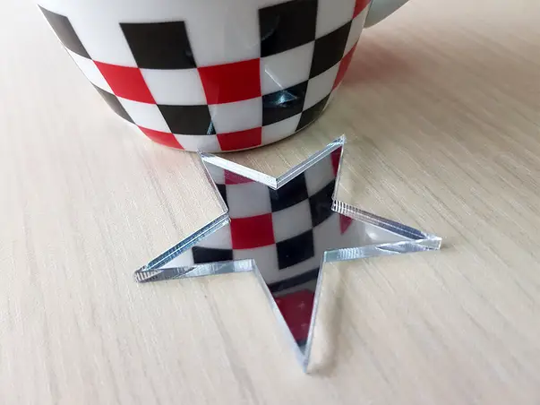 sticker oglinda stea