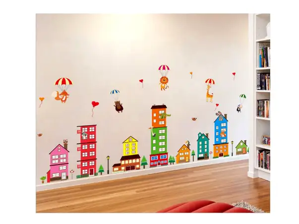 sticker oras folina pentru copii multicolor