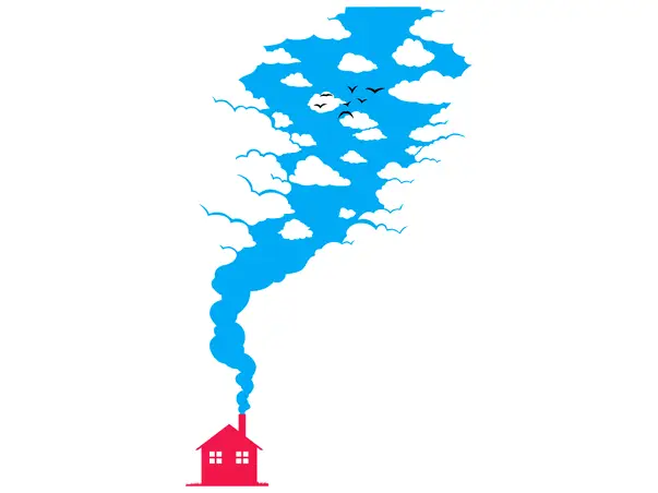 sticker perete 3d blue sky