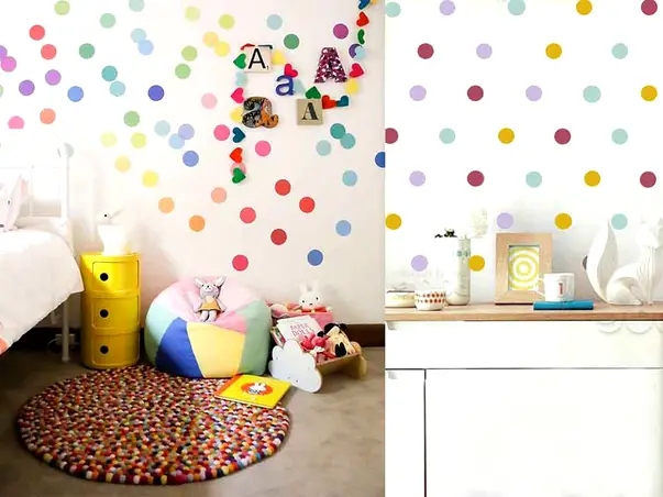 sticker perete buline colorate