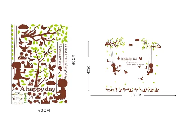 sticker perete camera copii leagan