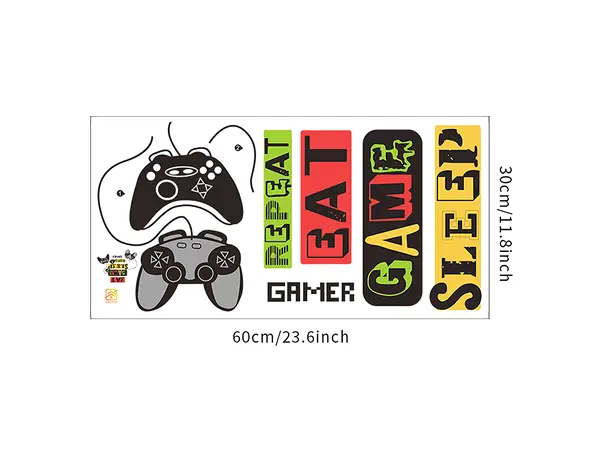 sticker perete camera gamer
