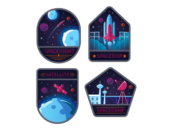 sticker perete copii space folina 30cm