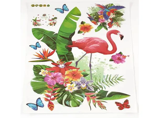sticker perete decor tropical plansa 1