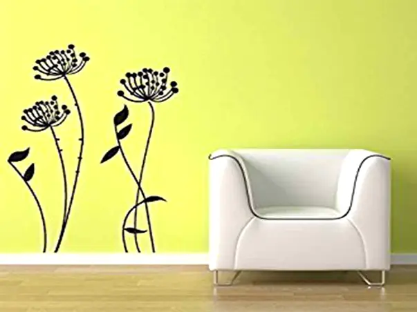 sticker perete flori negre Doris 2