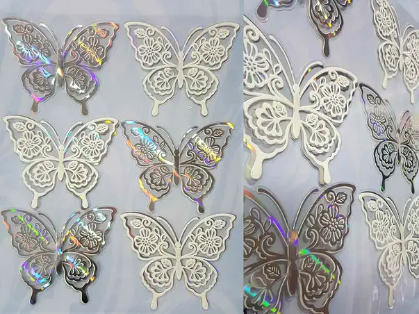 sticker perete fluturi fosforescenti