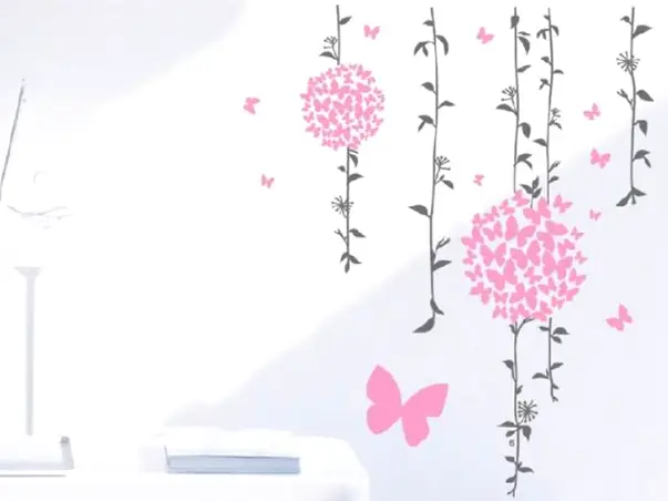 sticker perete frumusetea fluturilor