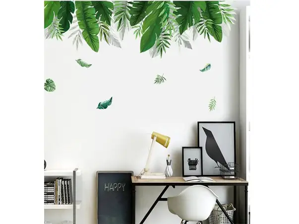 sticker perete frunze exotice