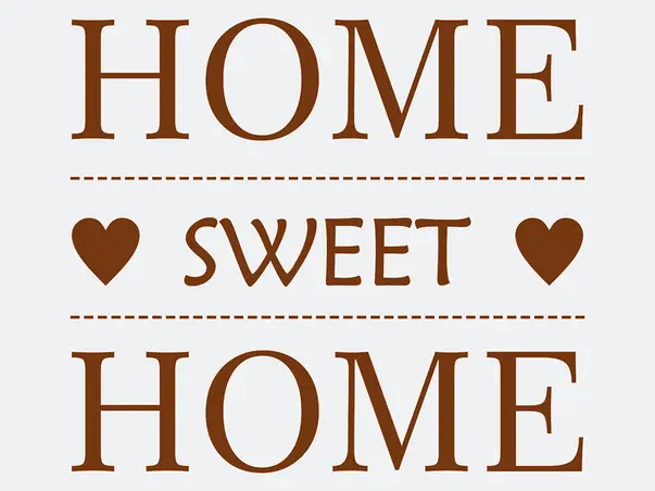 sticker perete maro home sweet home