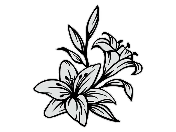 sticker perete model floral andromeda 2