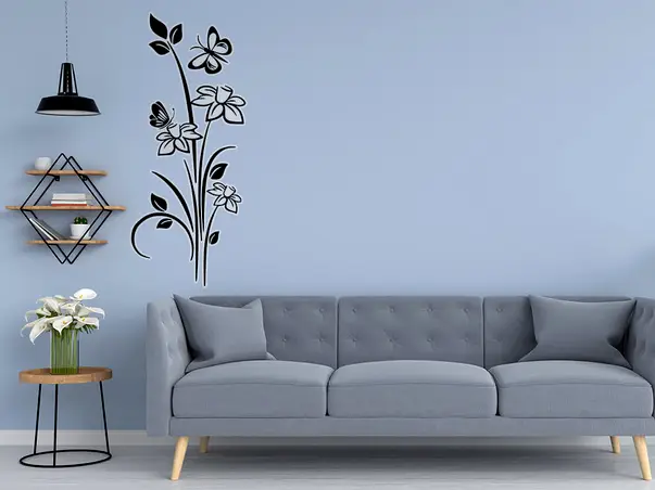 sticker perete model floral canona 1