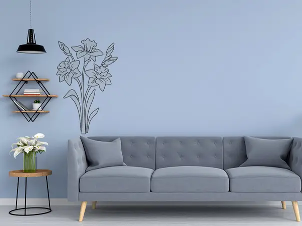 sticker perete model floral celine 1