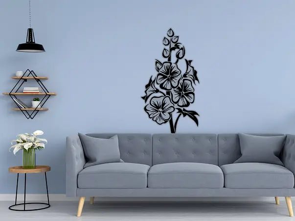 sticker perete model floral coralo 1