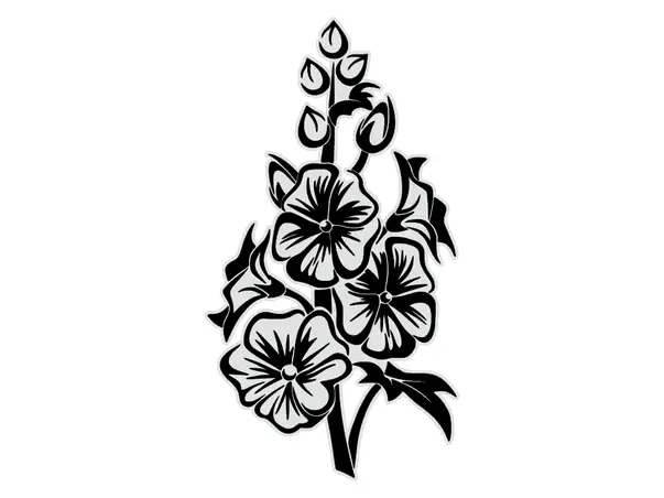 sticker perete model floral coralo 2