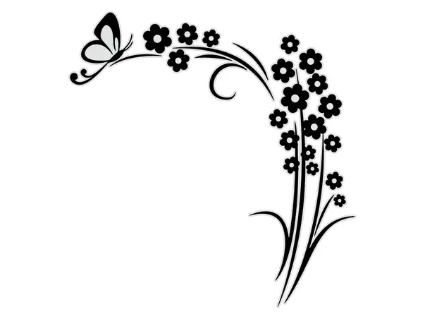 sticker perete model floral galiano 2