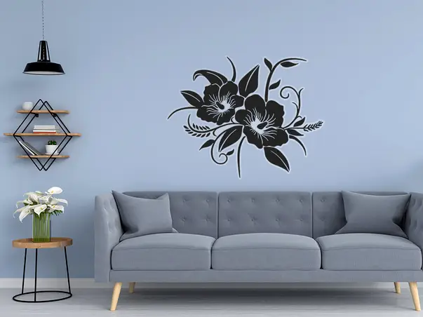 sticker perete model floral hilton 1